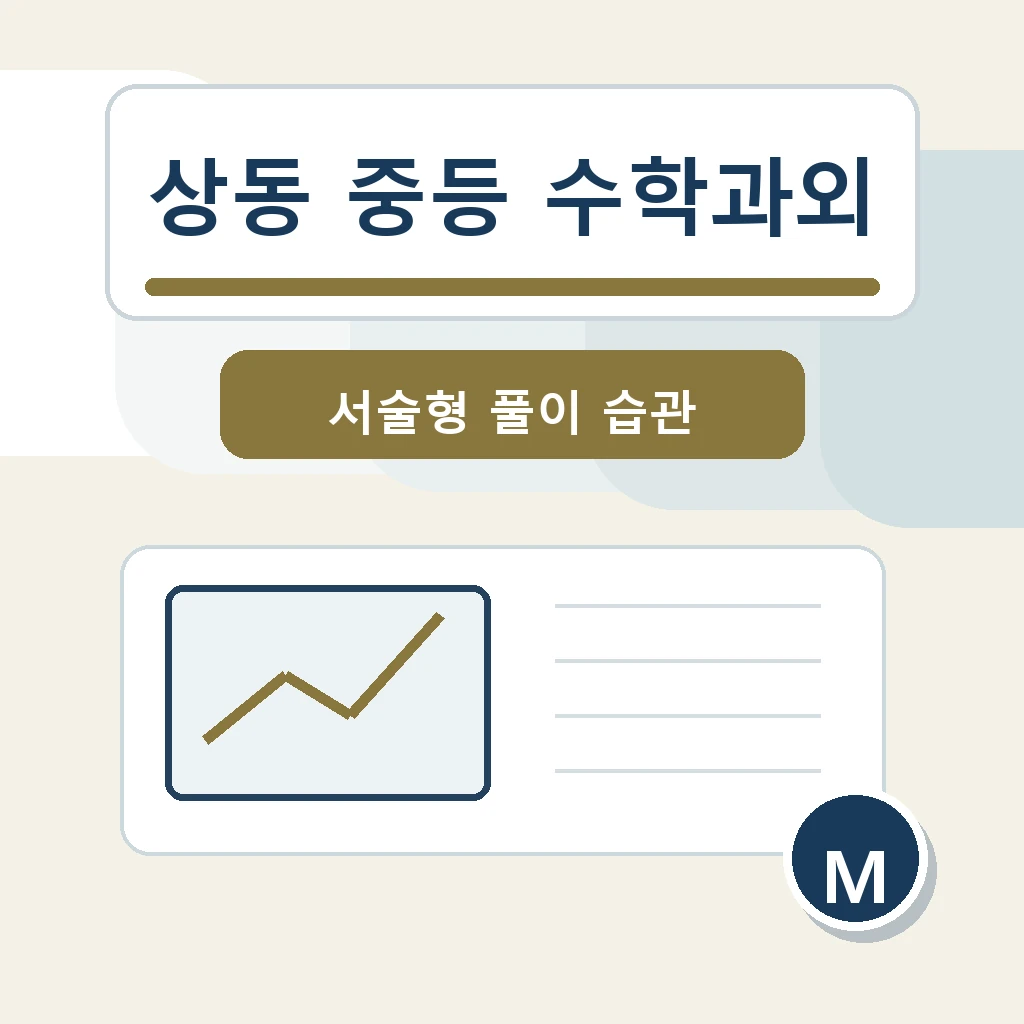 상동 중학생 중등 수학과외 학습정보
