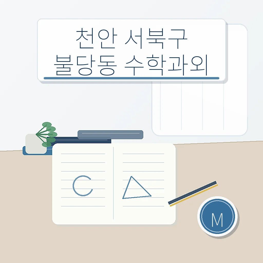천안 서북구 불당동 수학과외 학습 가이드 스터디멘토