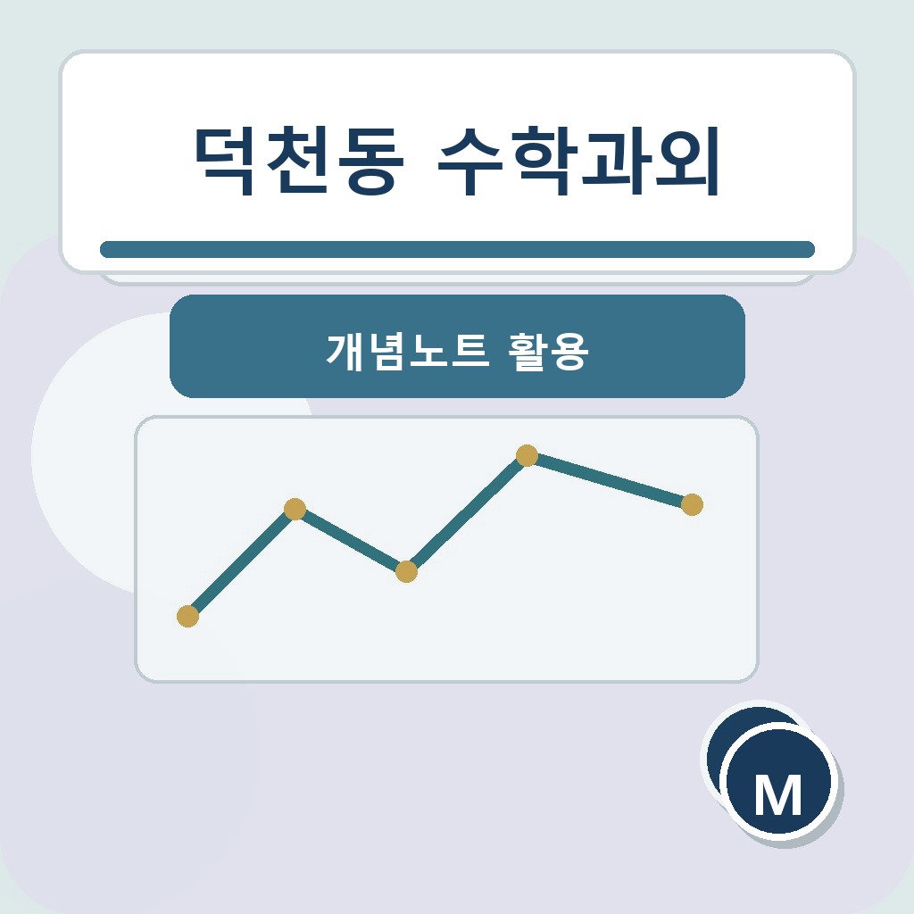 덕천동 수학과외 개념노트 활용 학습 장면