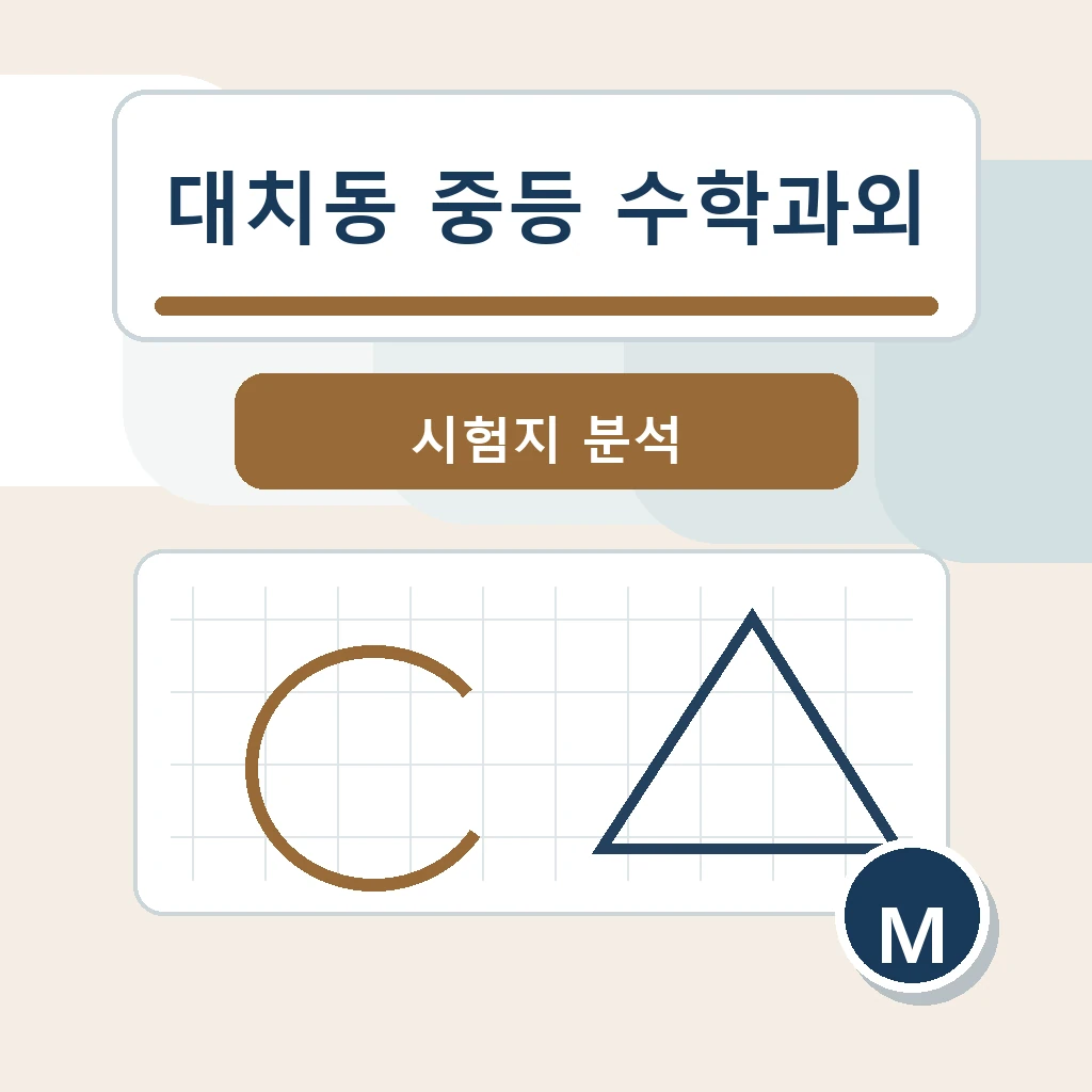 대치동 중학생 중등 수학과외 학습정보
