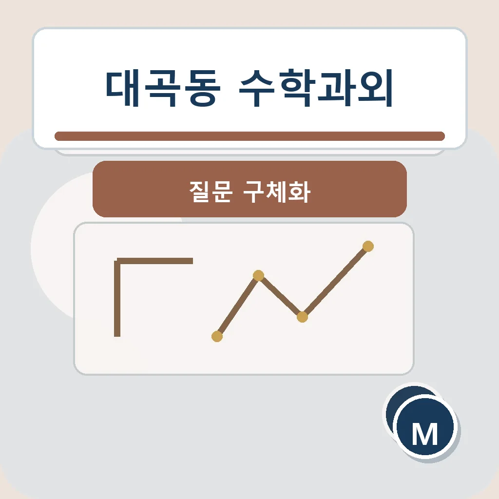 대곡동 수학과외 질문 구체화 학습정보