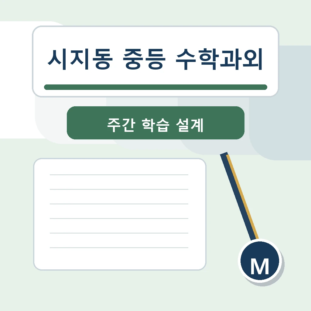 시지동 중학생 중등 수학과외 학습정보