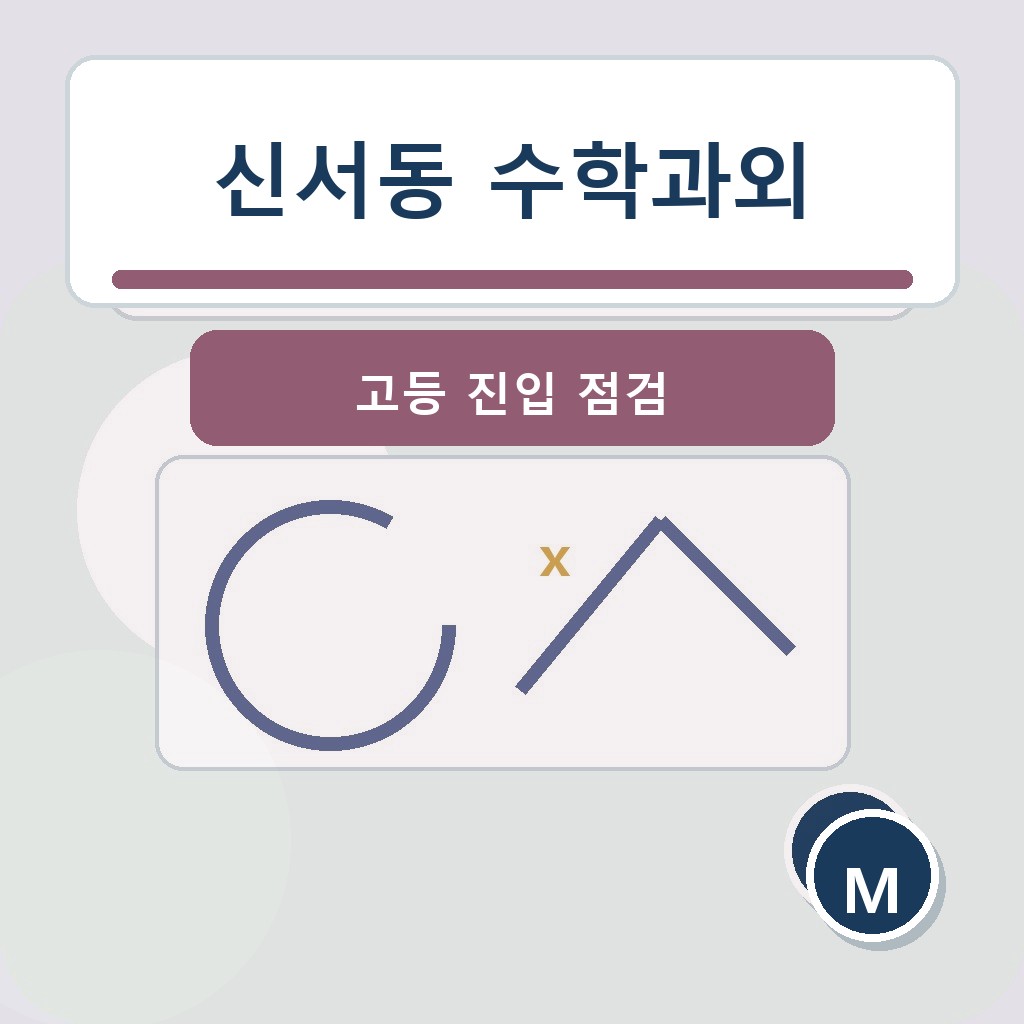 신서동 수학과외 고등 진입 점검 학습 장면