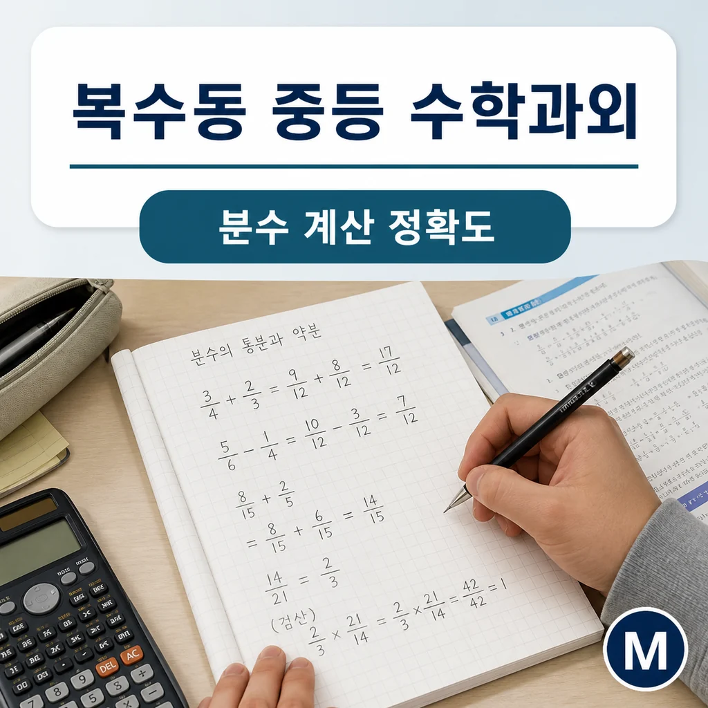 복수동 중학생 중등 수학과외 학습정보