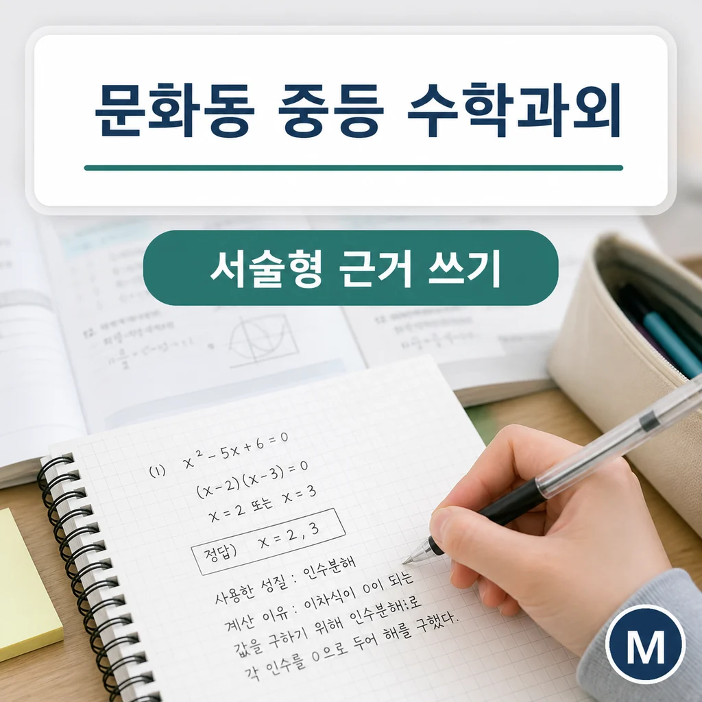 문화동 중학생 중등 수학과외 학습정보