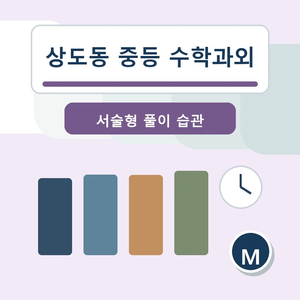 상도동 중학생 중등 수학과외 학습정보