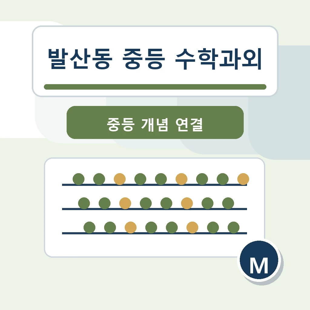 발산동 중학생 중등 수학과외 학습정보
