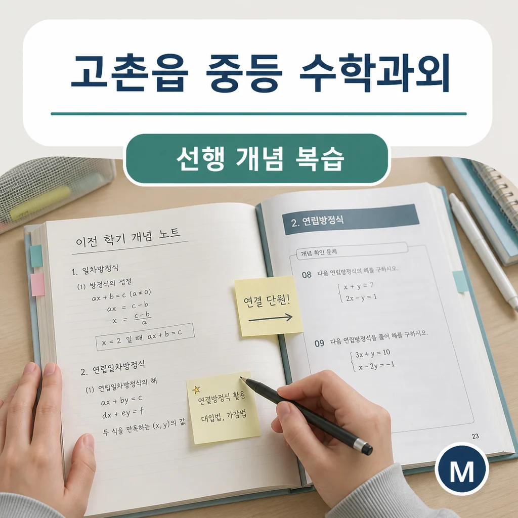 고촌읍 중학생 중등 수학과외 학습정보