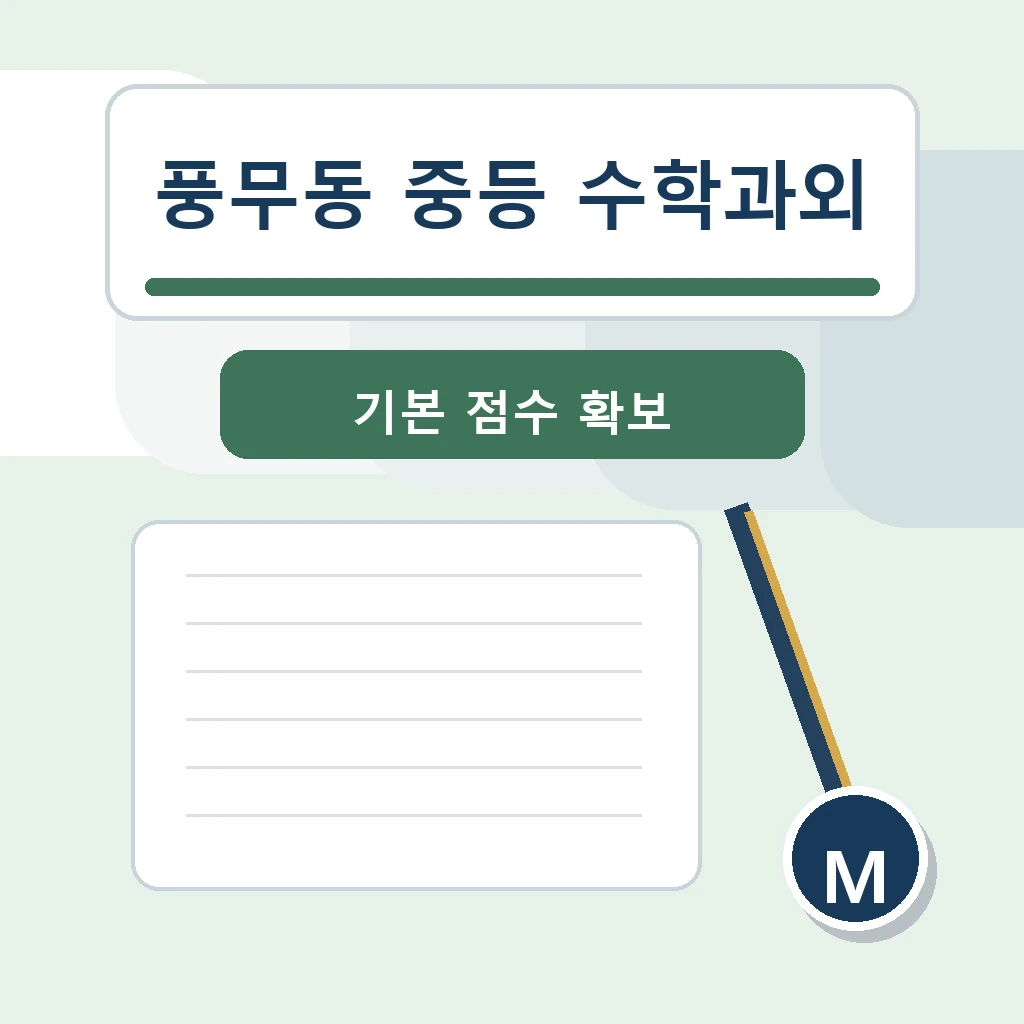 풍무동 중학생 중등 수학과외 학습정보