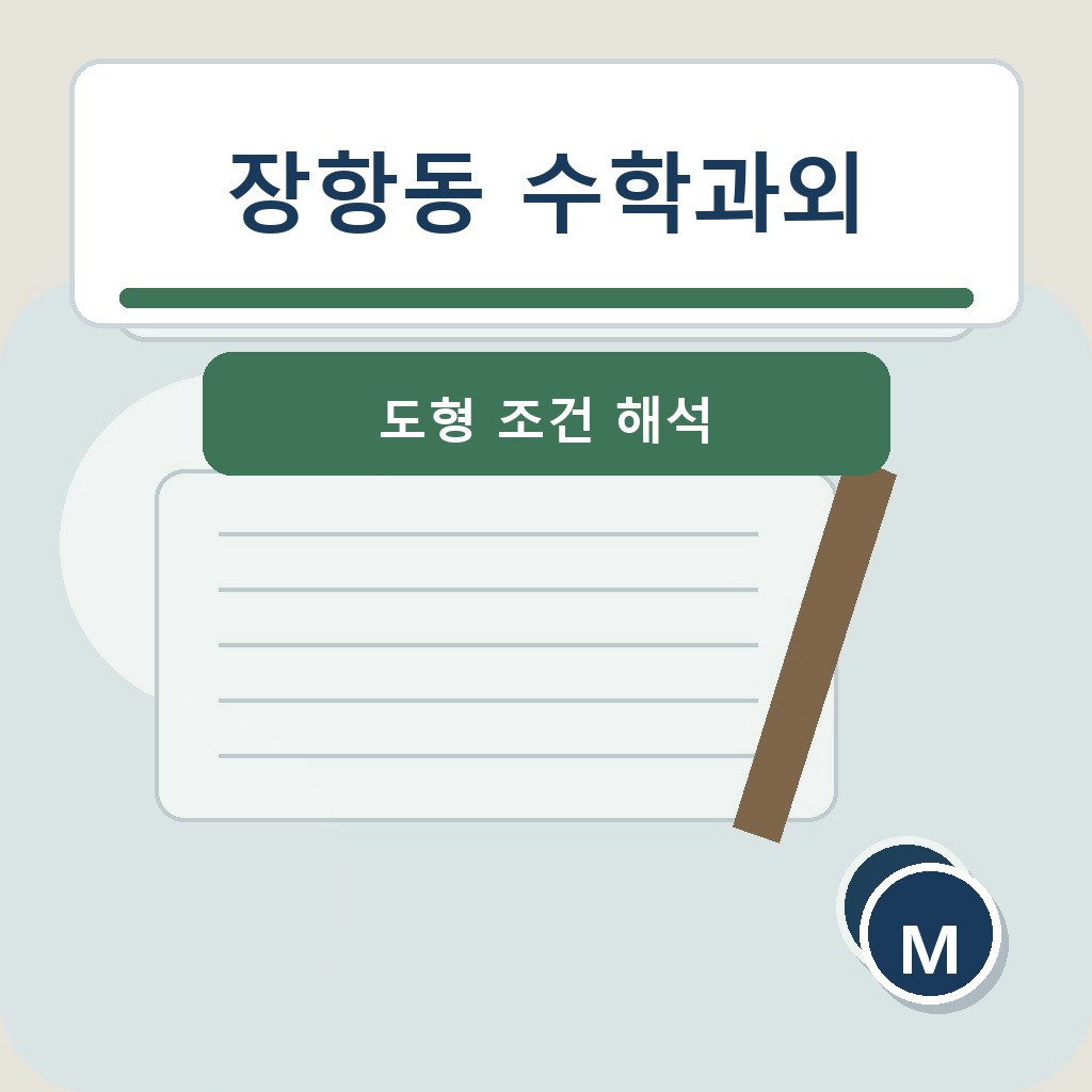 장항동 수학과외 도형 조건 해석 학습 장면