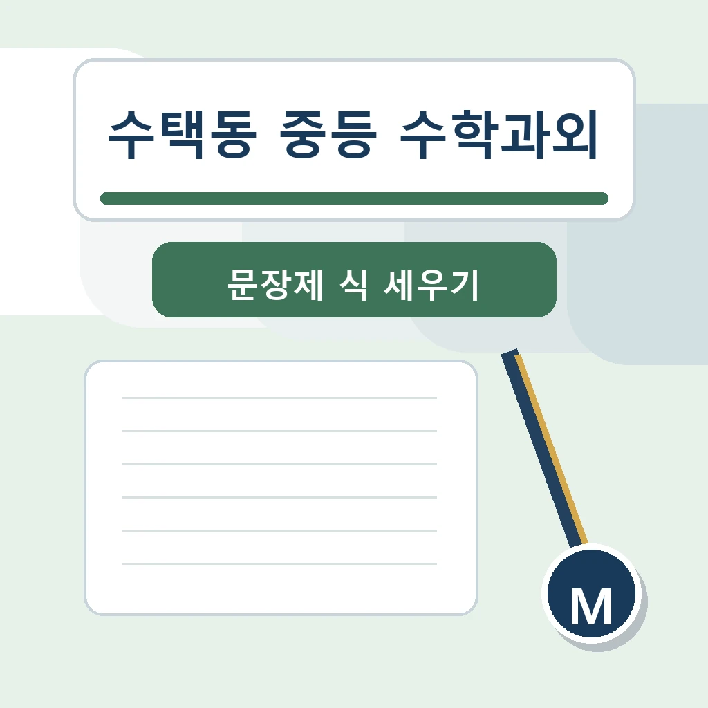 수택동 중학생 중등 수학과외 학습정보
