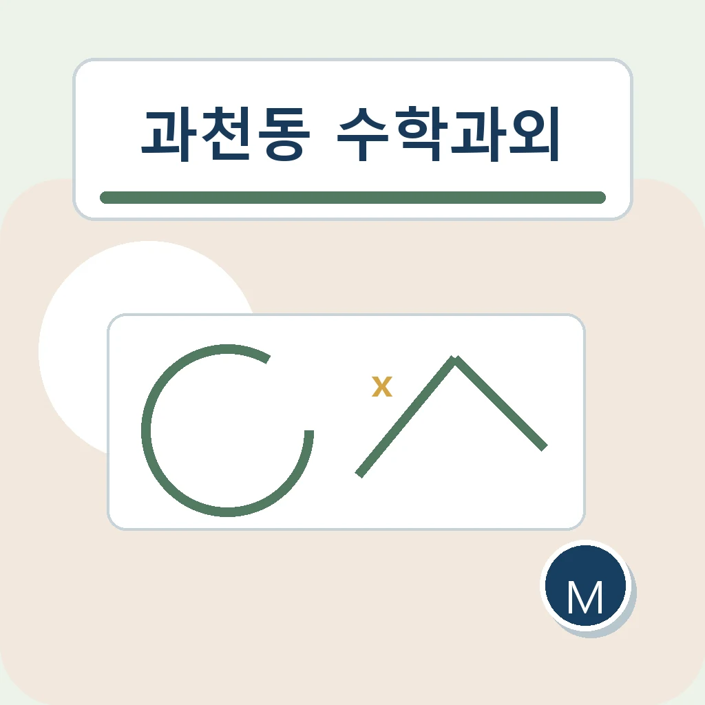 과천동 수학과외 자기주도 질문 학습정보