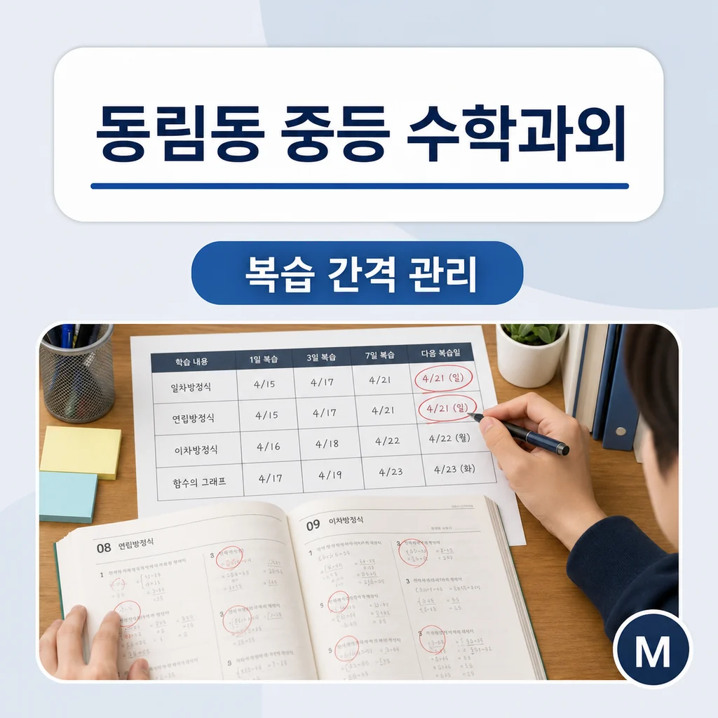 동림동 중학생 중등 수학과외 학습정보