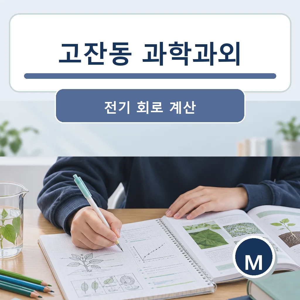 고잔동 과학과외 전기 회로 계산 학습정보