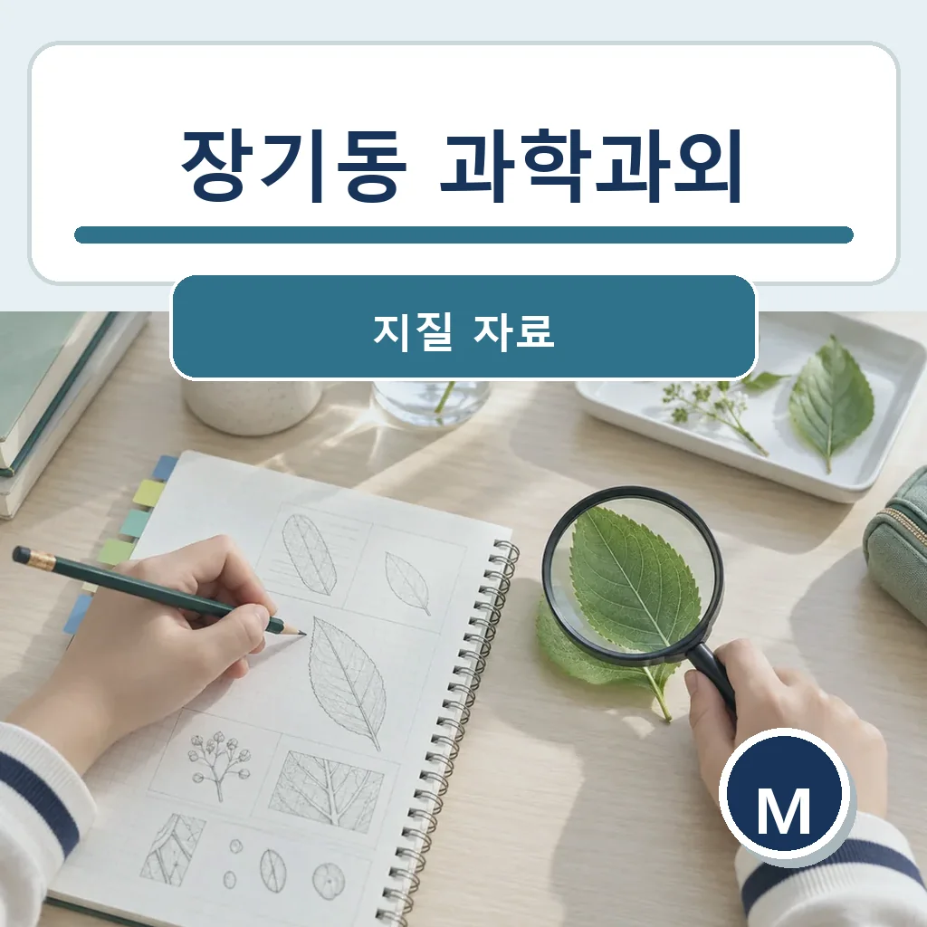 장기동 과학과외 지질 자료 학습정보