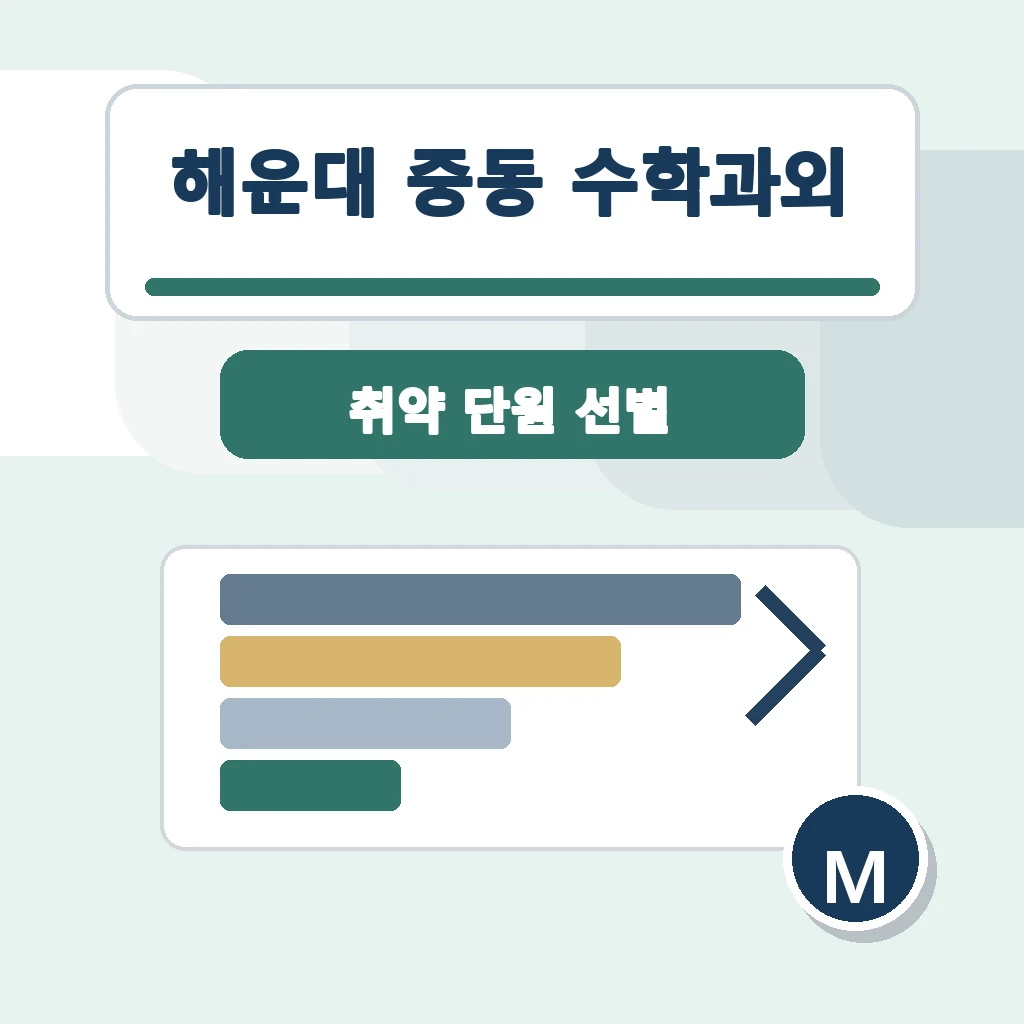 해운대 중동 수학과외 학습 가이드