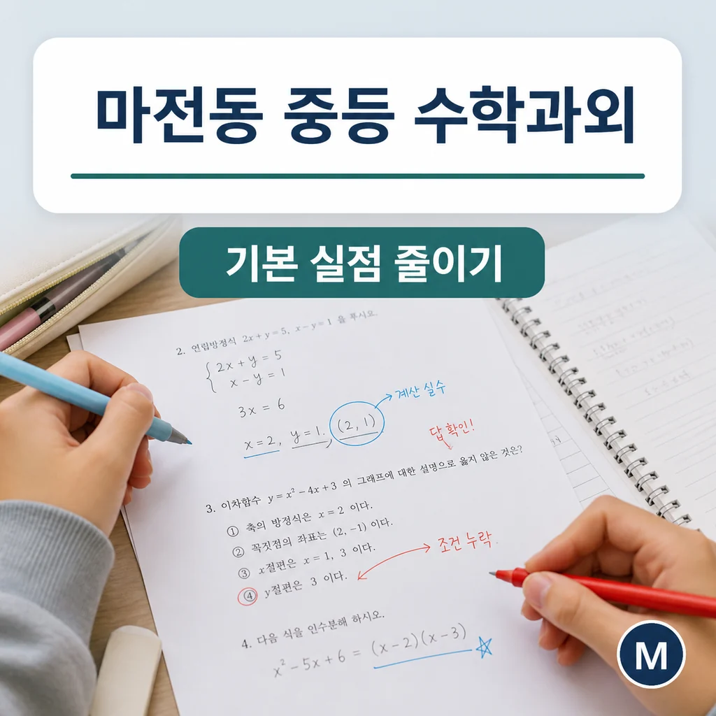 마전동 중학생 중등 수학과외 학습정보