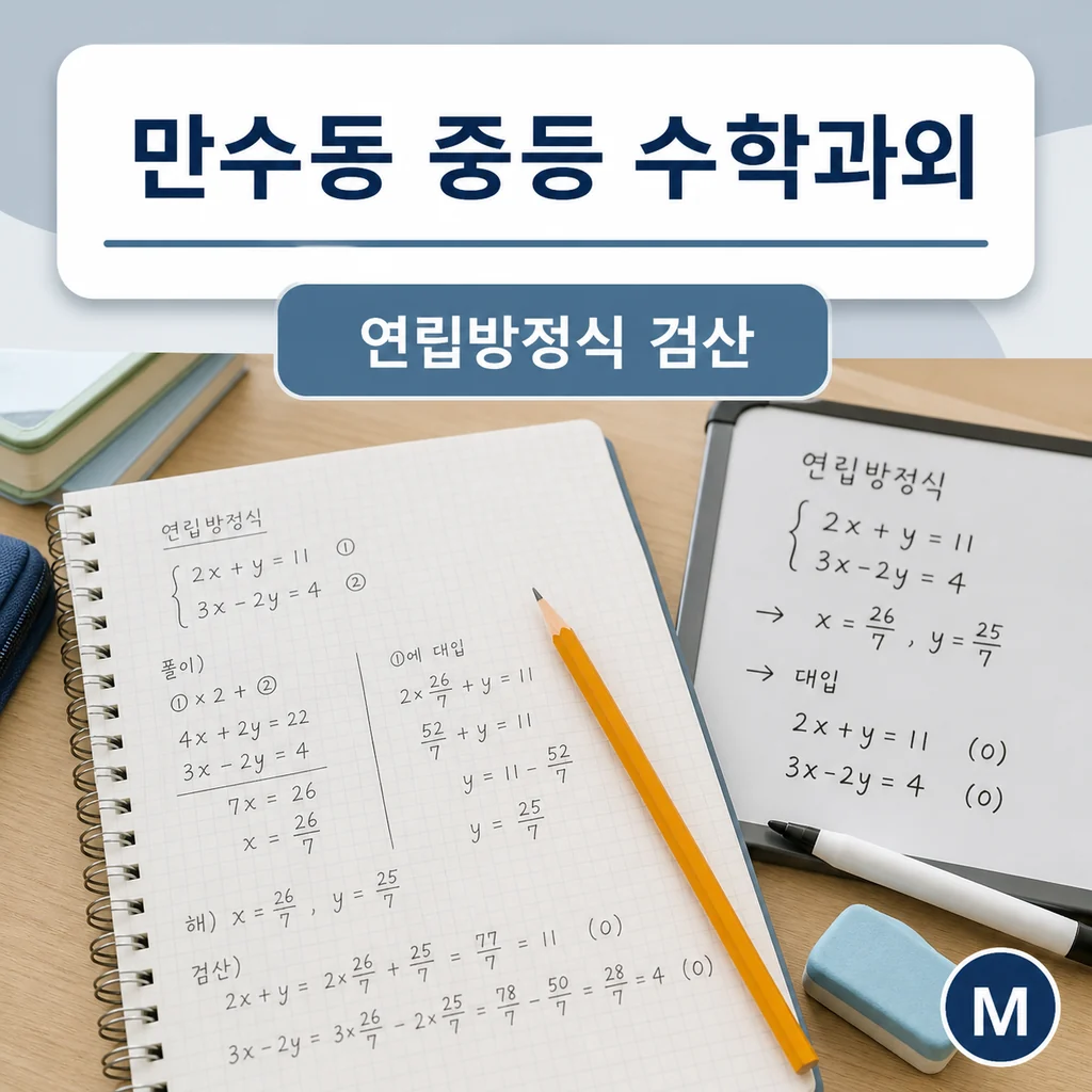만수동 중학생 중등 수학과외 학습정보