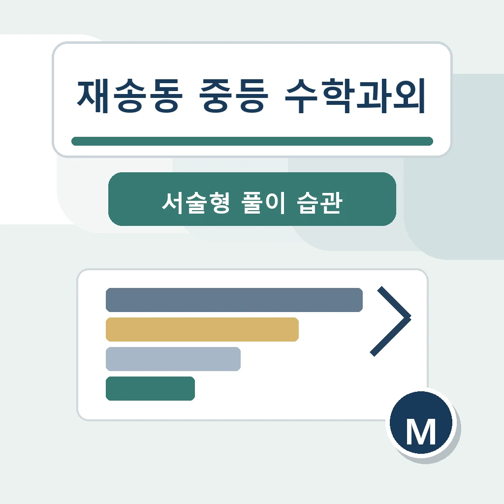 재송동 중학생 중등 수학과외 학습정보