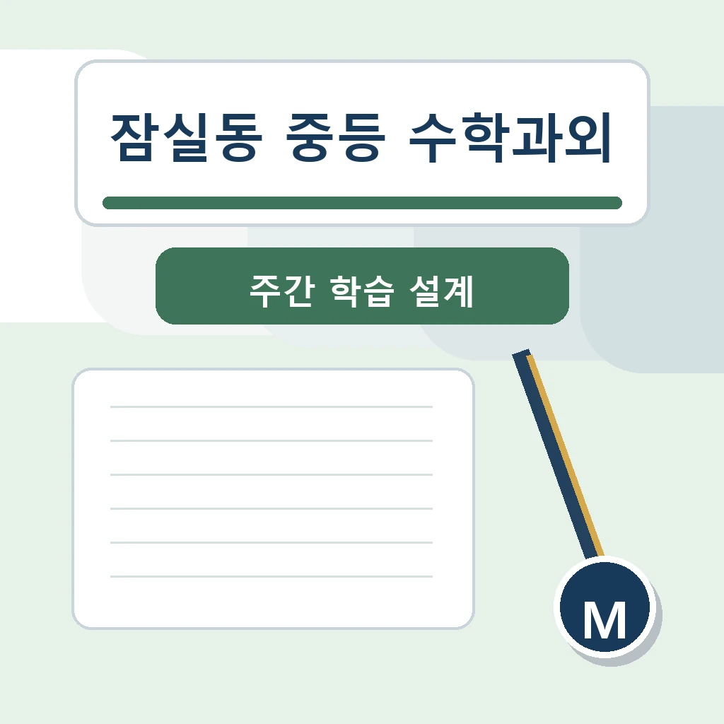 잠실동 중학생 중등 수학과외 학습정보