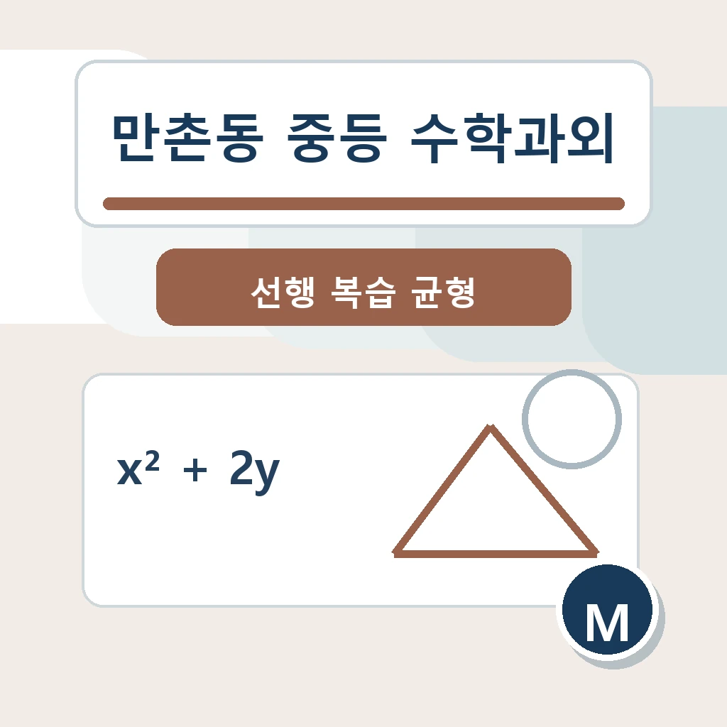 만촌동 중학생 중등 수학과외 학습정보