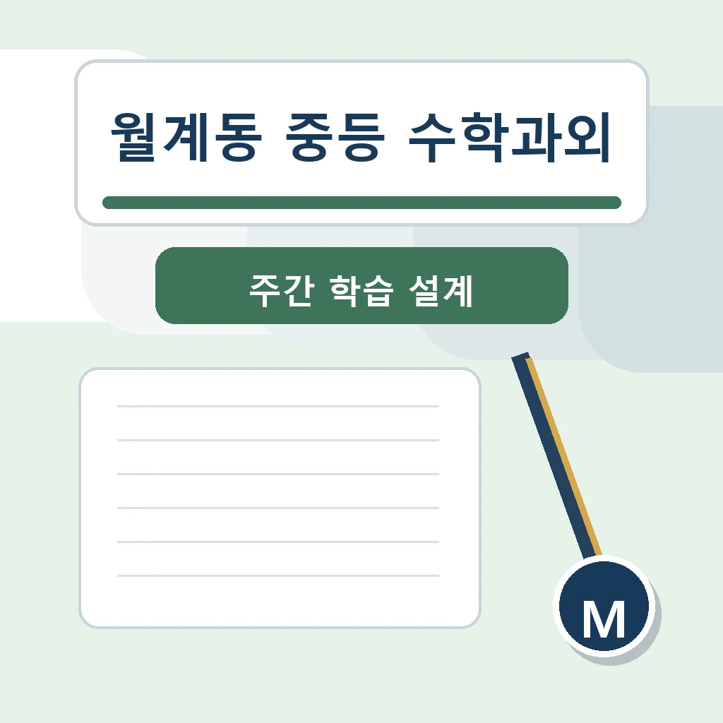 월계동 중학생 중등 수학과외 학습정보