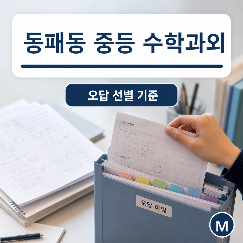 동패동 중학생 중등 수학과외 학습정보