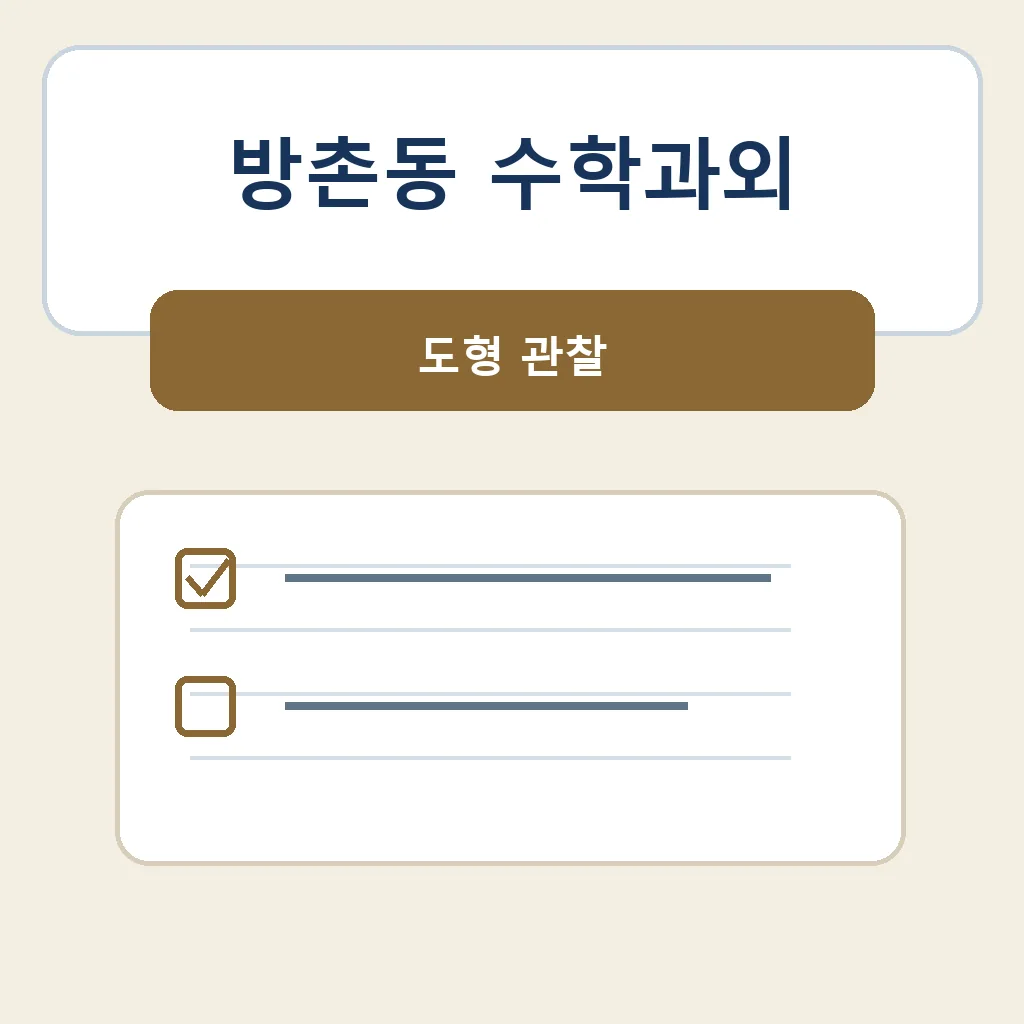 방촌동 수학과외 도형 관찰 학습정보