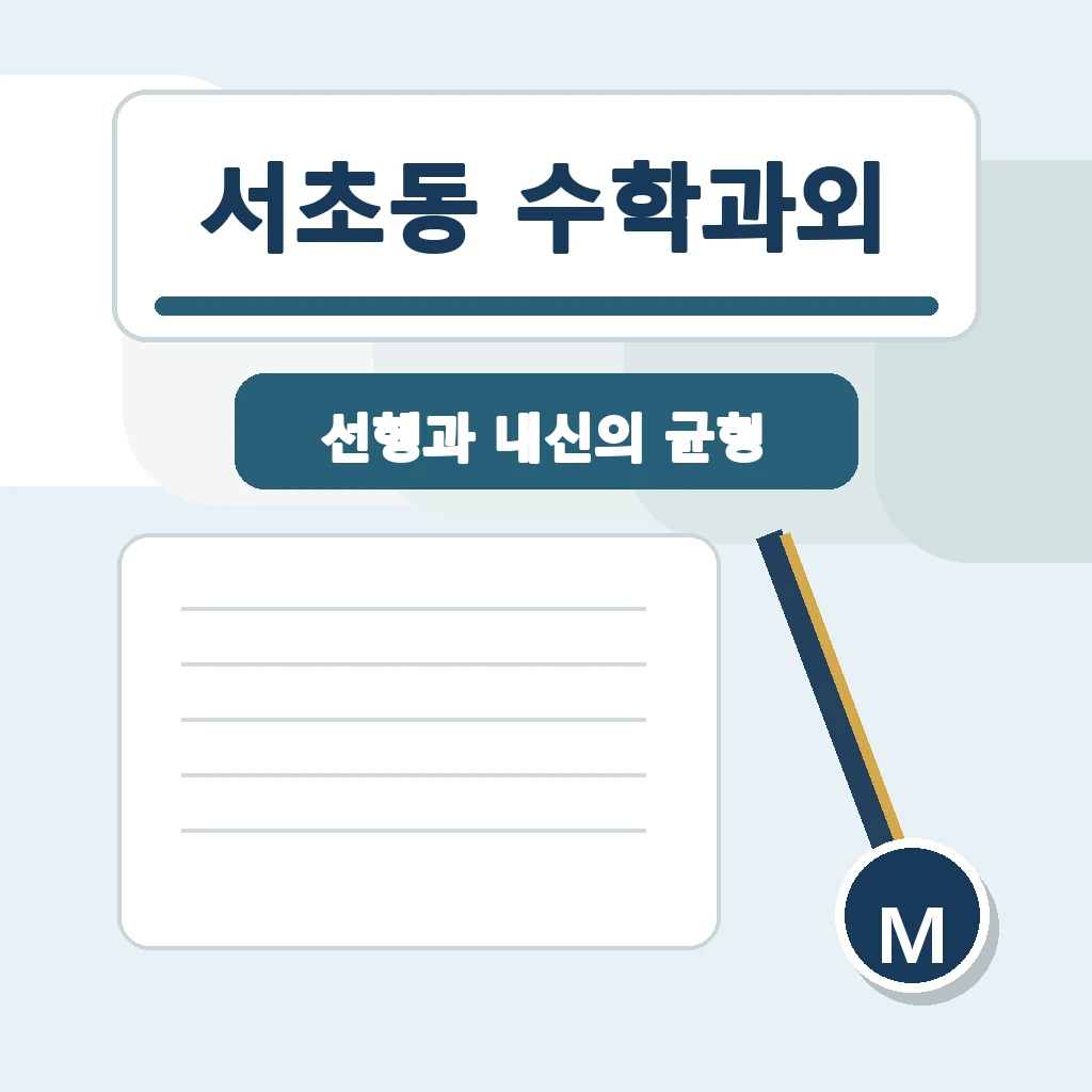 서초동 수학과외 학습 가이드