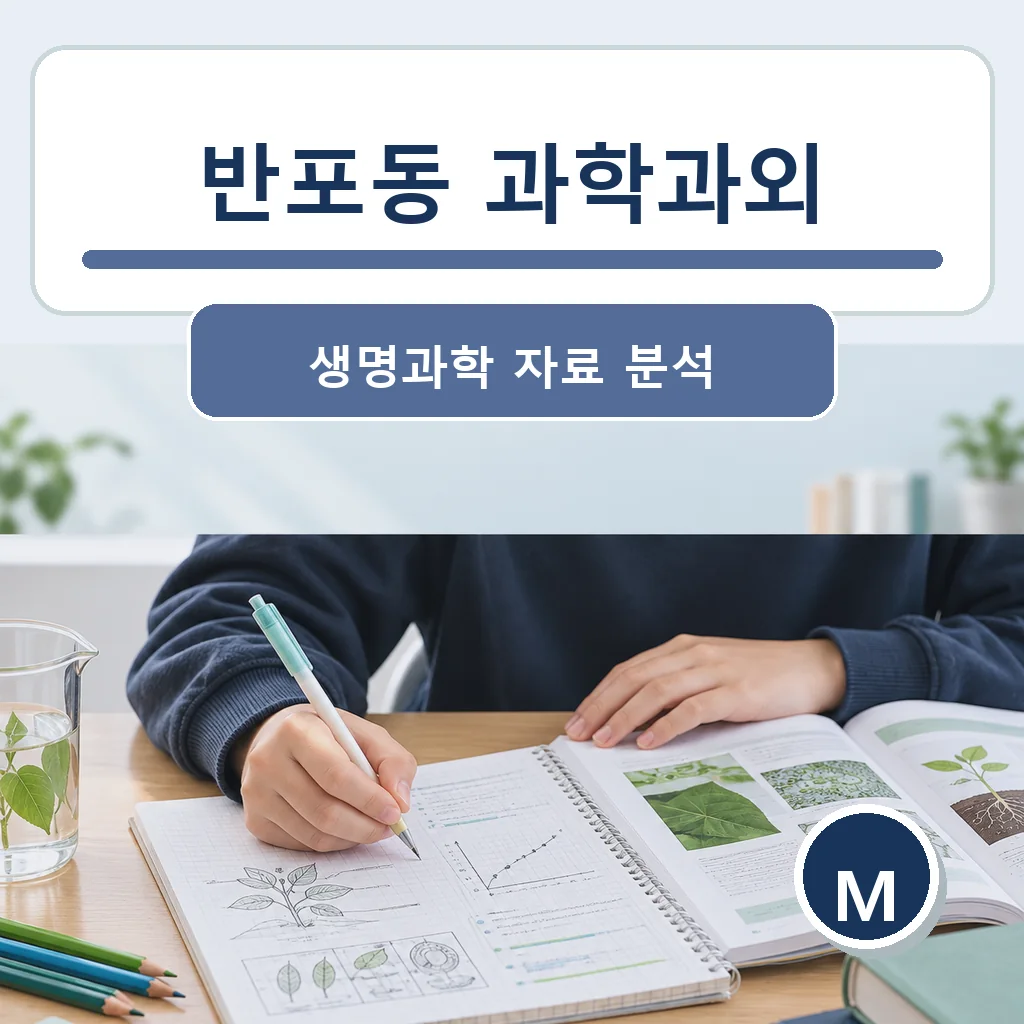 반포동 과학과외 생명과학 자료 분석 학습정보