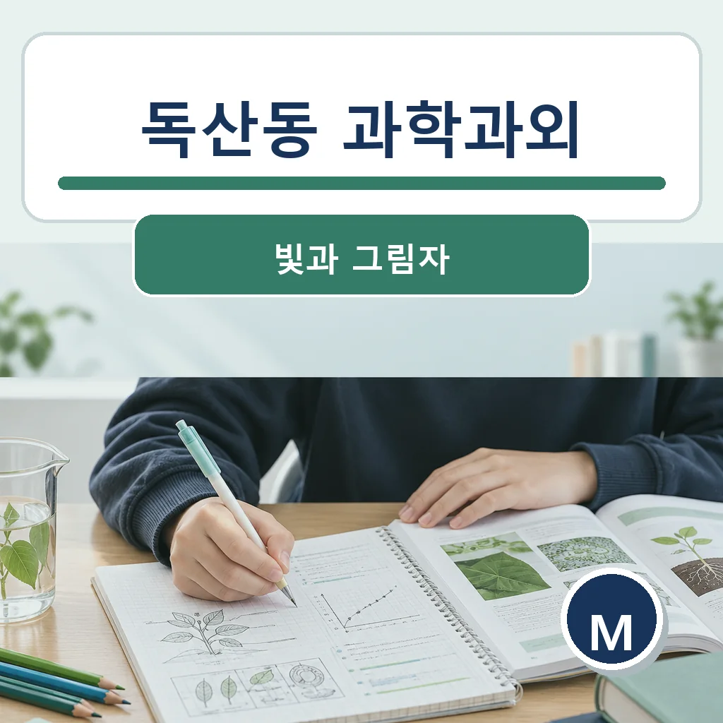독산동 과학과외 빛과 그림자 학습정보
