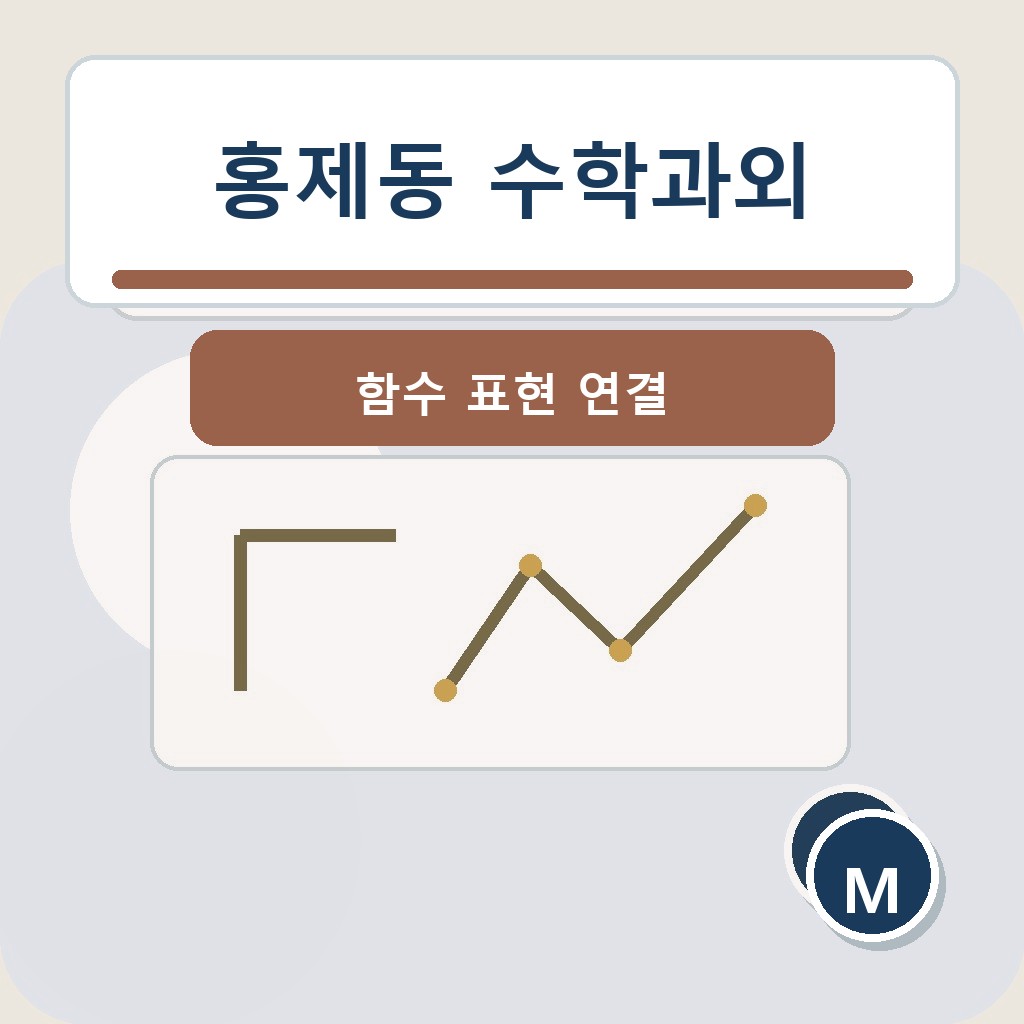 홍제동 수학과외 함수 표현 연결 학습 장면