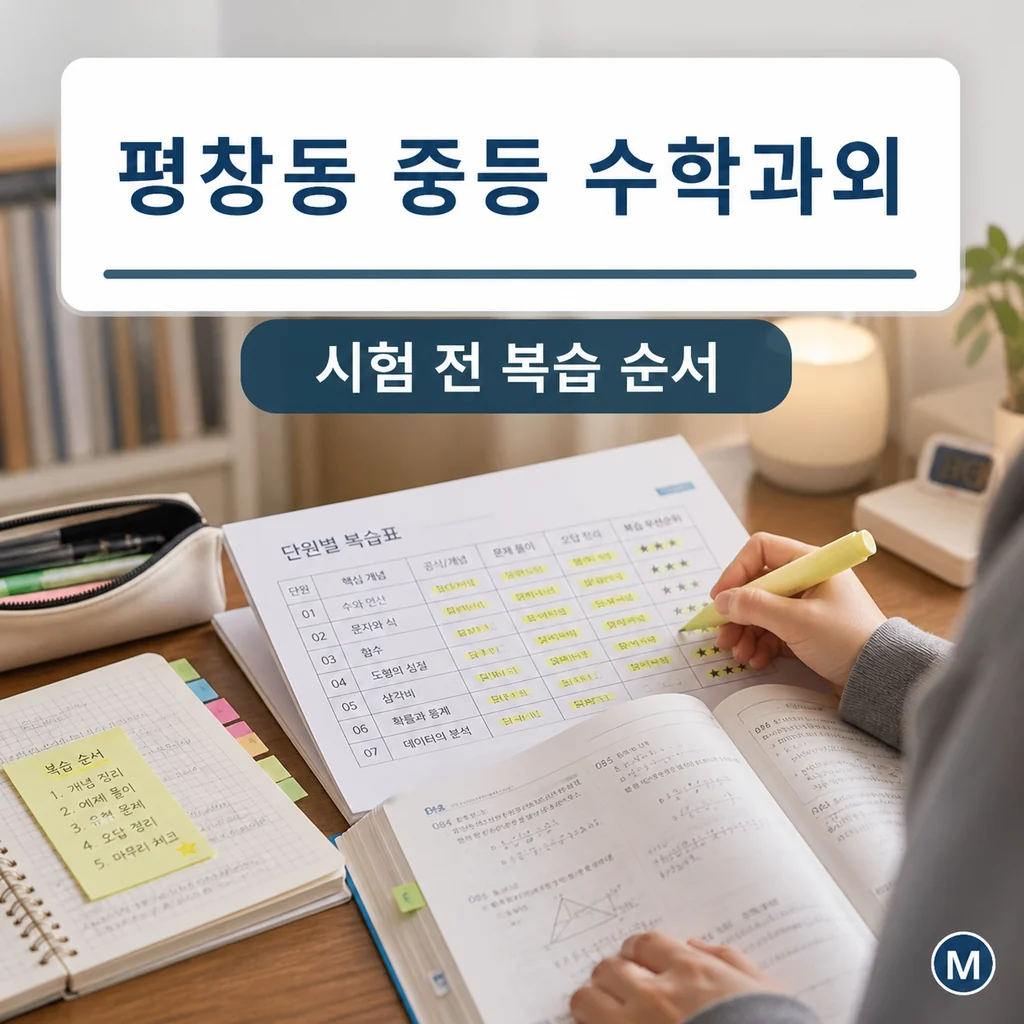 평창동 중학생 중등 수학과외 학습정보