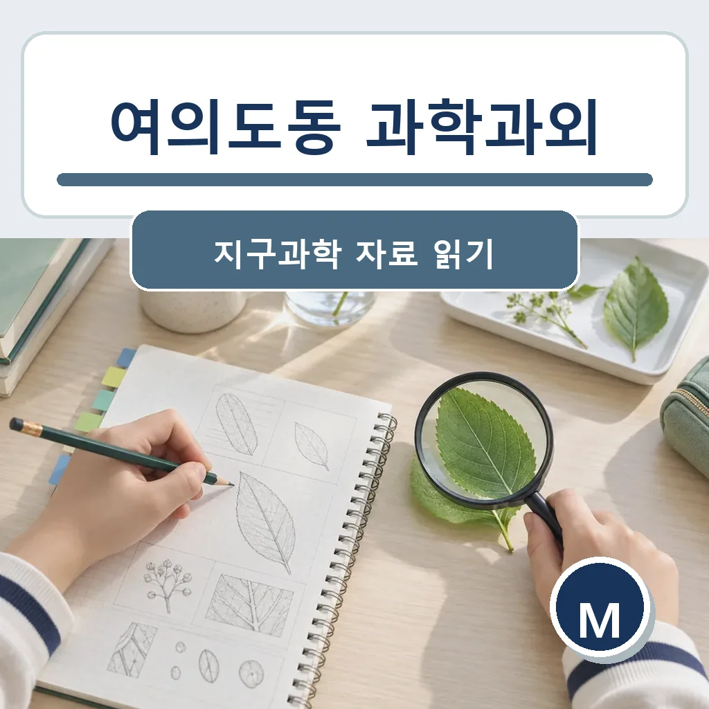 여의도동 과학과외 지구과학 자료 읽기 학습정보
