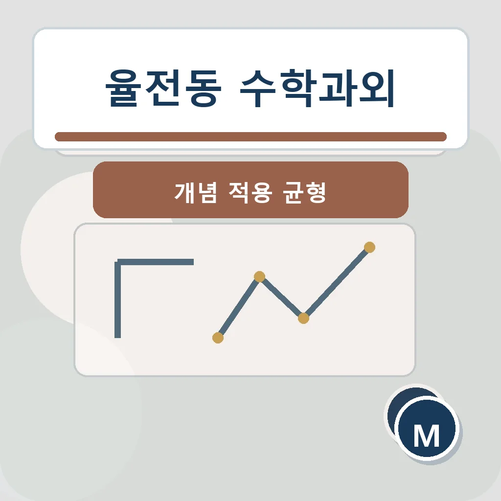 율전동 수학과외 개념 적용 균형 학습정보