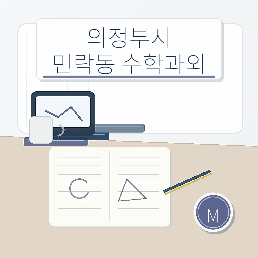 의정부시 민락동 수학과외 학습 가이드 스터디멘토