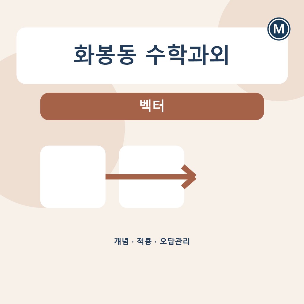 화봉동 수학과외 벡터 대표 이미지